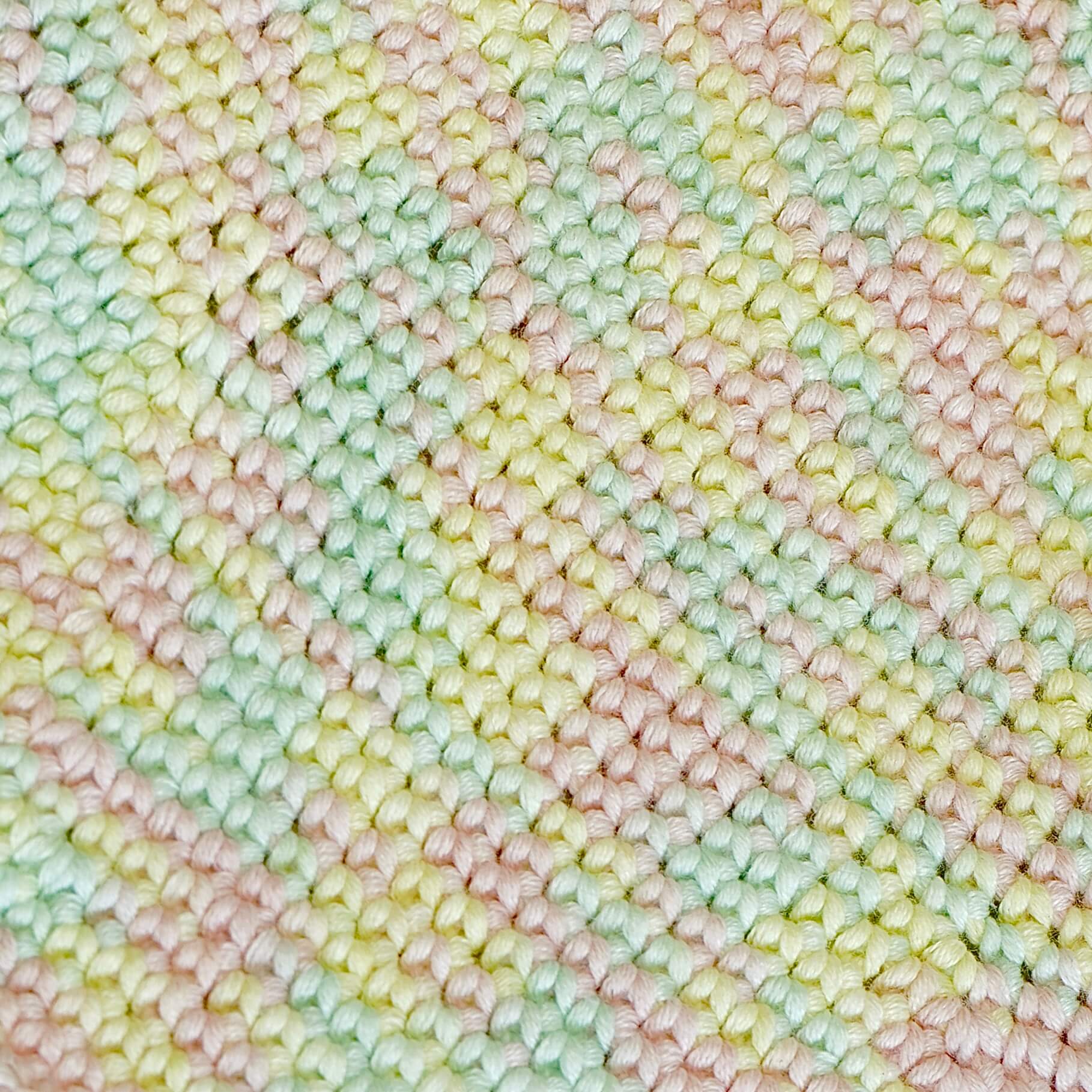Vzorek háčkovaného úpletu z příze The Pima Cotton